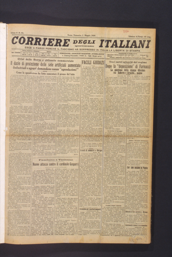 02-01/1997 - Corriere degli italiani. Roma, Archivio Centrale dello Stato - Dopo il restauro
dia_07032
Keywords: ACS Roma,Rest.02/1997,Rest.02-01/1997,Rest.12/1996,Rest.12-01/1996