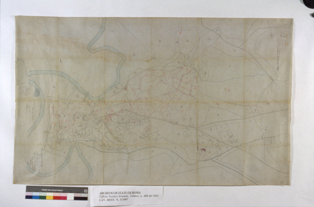 03-03/1997 - Mappa catastale. Roma, Archivio di Stato - Dopo il restauro
dia_07068
Keywords: AS Roma,Rest.03/1997,Rest.03-03/1997,Rest.13.C/1996,Rest.13.C-01/1996