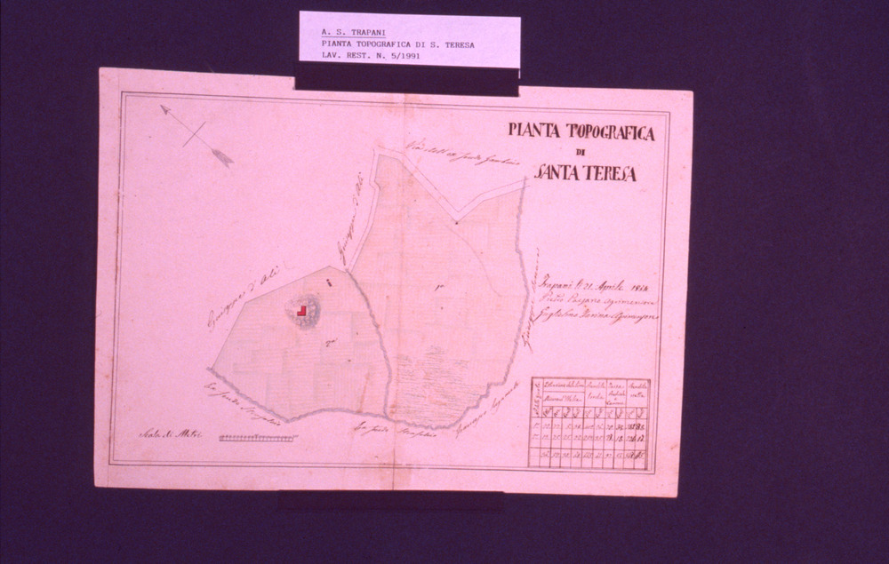 05-17/1991 - Mappa topografica. Trapani, Archivio di Stato - Dopo il restauro
dia_02867
Keywords: AS Trapani,Rest.05/1991,Rest.05-17/1991,Rest.21/1990,Rest.21-17/1990