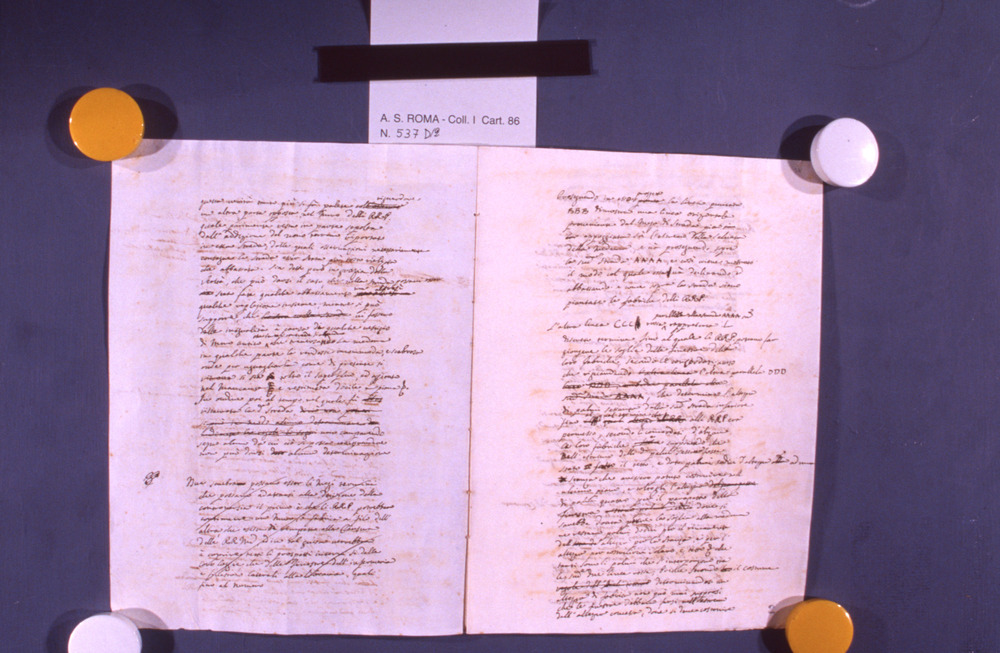 09-22-02/1987 - Carta manoscritta. Roma, Archivio di Stato - Prima del restauro
dia_00726
Keywords: AS Roma,Rest.09/1987,Rest.09-22-02/1987