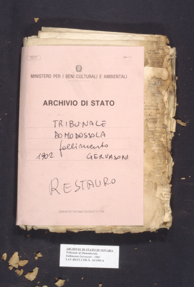 10-04/1995 - Documenti processuali. Verbania, Archivio di Stato - Prima del restauro
dia_04873
Keywords: AS Verbania,Rest.10/1995,Rest.10-04/1995