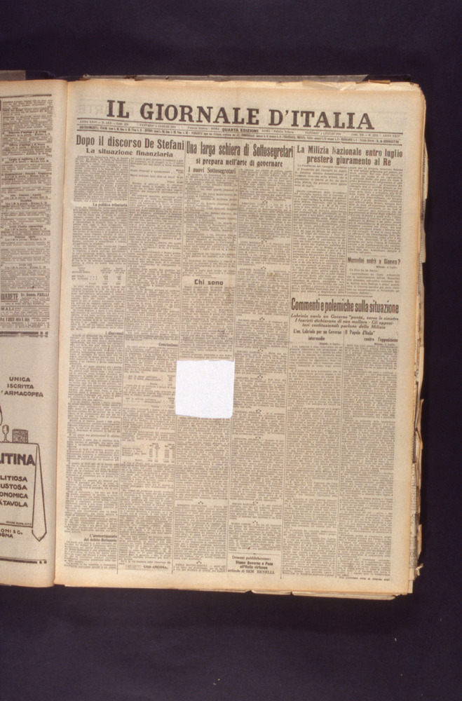 12-02/1996 - Il Giornale d'Italia. Roma, Archivio Centrale dello Stato - Prima del restauro
dia_06459
Keywords: ACS Roma,Rest.12/1996,Rest.12-02/1996,Rest.02-02/1997,Rest.02/1997