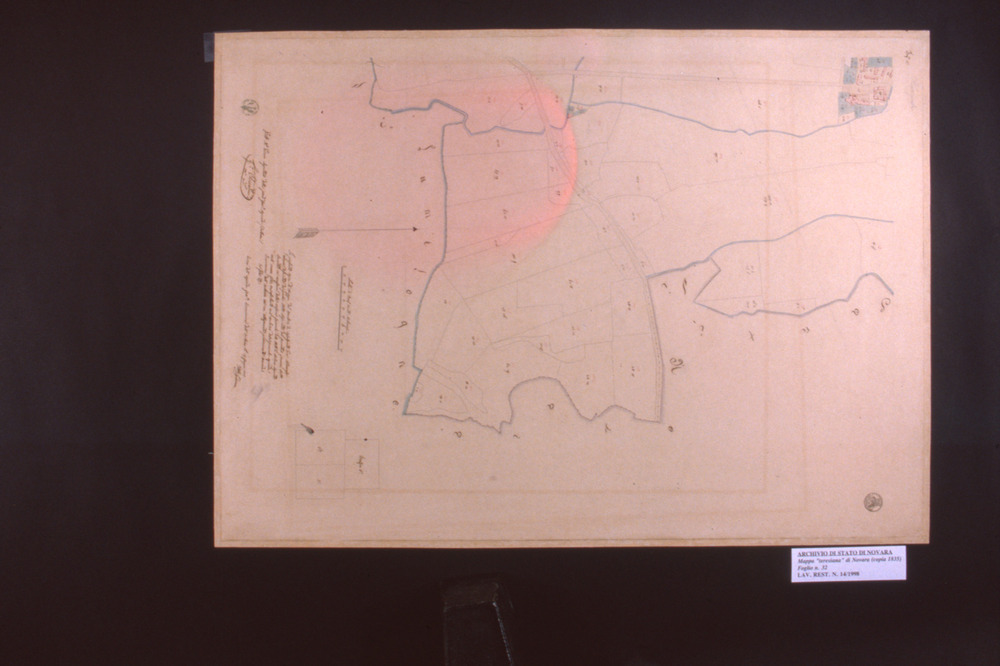 14-02/1998 - Mappa catastale. Novara, Archivio di Stato - Dopo il restauro
dia_07698
Keywords: AS Novara,Rest.14/1998,Rest.14-02/1998