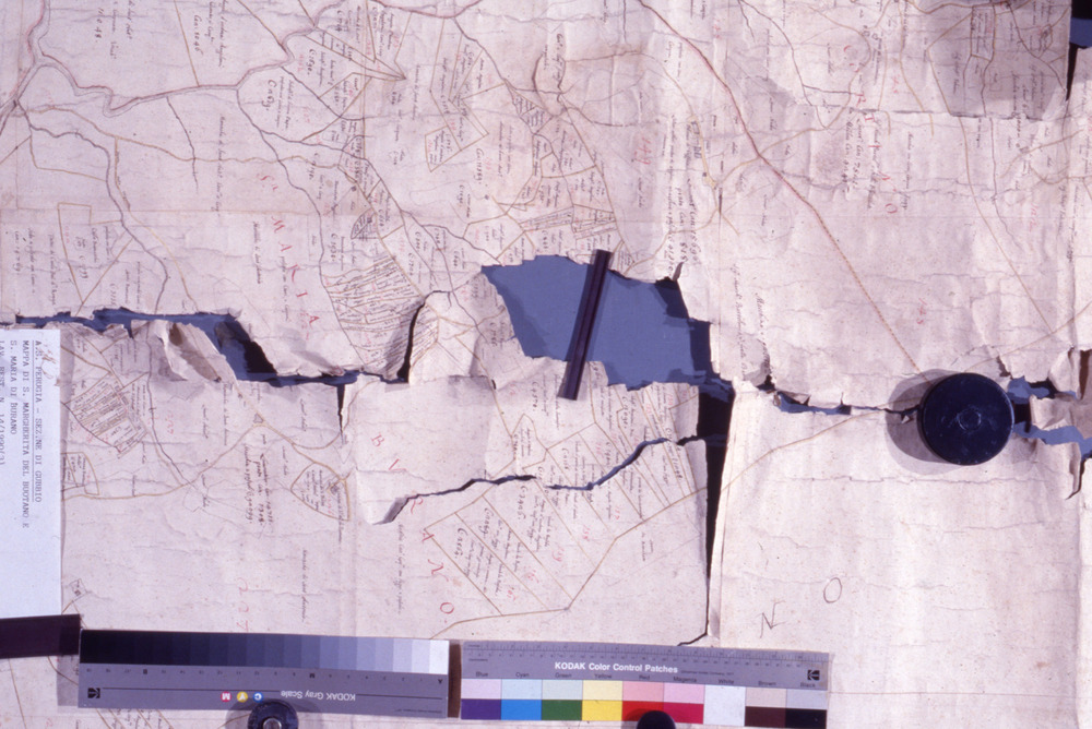 Mappa catastale. Gubbio, Sezione di Archivio di Stato - Prima del restauro
dia_02381
Keywords: SAS Gubbio,Rest.14.03/1990,Rest.01.03/1991