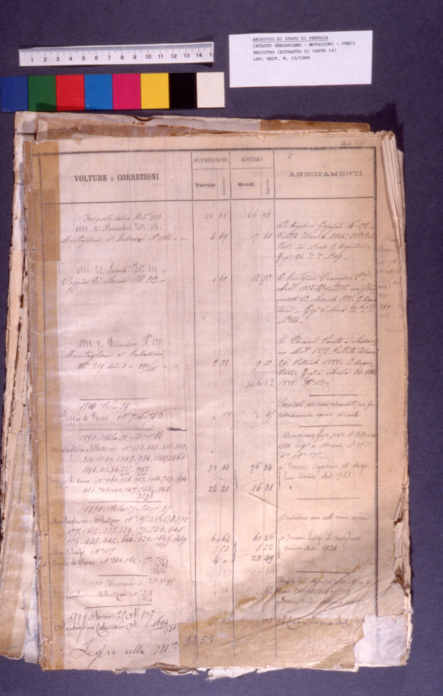 15-02/1989 - Documenti catastali. Perugia, Archivio di Stato - Prima del restauro
dia_01875
Keywords: AS Perugia,Rest.15/1989,Rest.15-02/1989