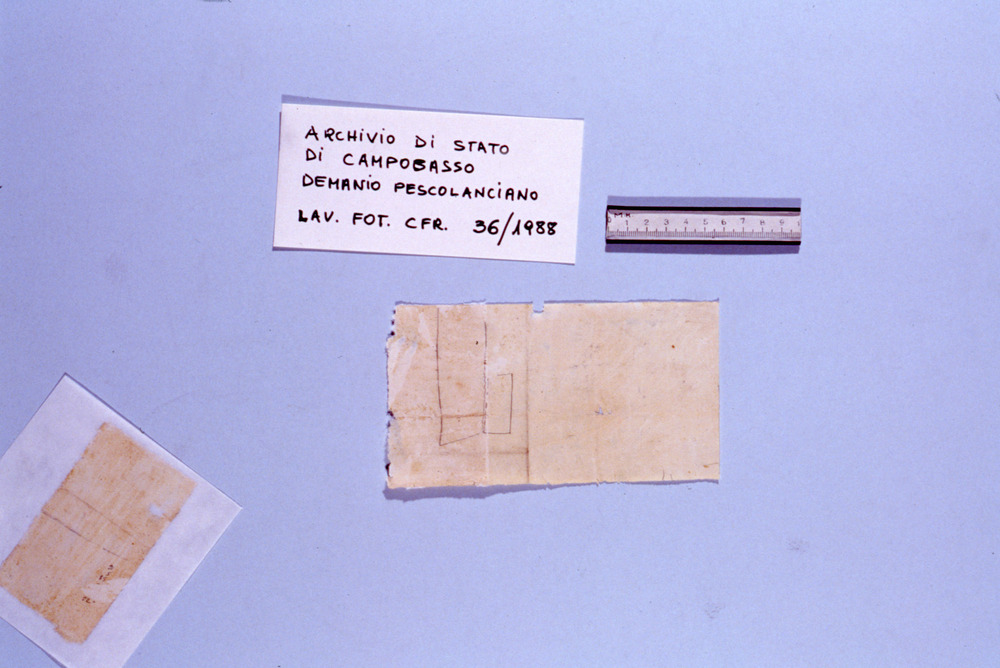 Mappe e documenti demaniali. Campobasso, Archivio di Stato - Dopo il restauro
dia_01323
Keywords: AS Campobasso,Rest.16/1988