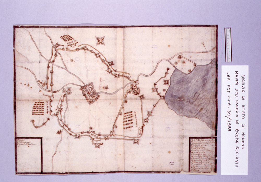 18-01/1988 - Mappa dell'Assedio di Breda. Modena, Archivio di Stato - Dopo il restauro
dia_01357
Keywords: AS Modena,Rest.18/1988,Rest.18-01/1988