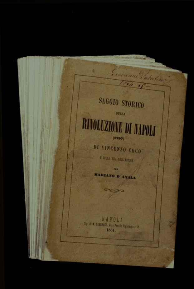 Volume a stampa. Pescocostanzo, Biblioteca Gaetano Sabatini di San Venditto
icpal_21888
Keywords: BSabatini Pescocostanzo,1371.15/1992,1371/1992