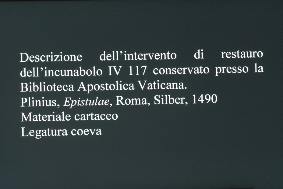 Città del Vaticano, Biblioteca Apostolica Vaticana, Inc.IV.117
icpal_20997
Keywords: BAV Città del Vaticano,1544.1/1996,1544/1996