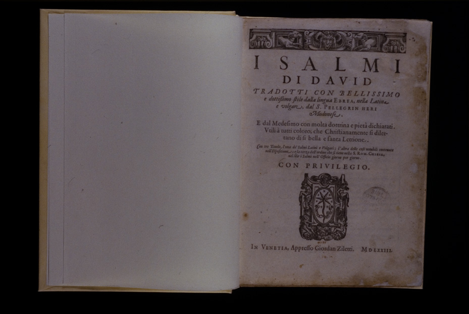 Roma, Biblioteca della Pontificia Facoltà teologica S. Bonaventura “Seraphicum”, 318 E 1
icpal_26626
Keywords: PFT Seraphicum Roma,1631.2/1999,1631/1999