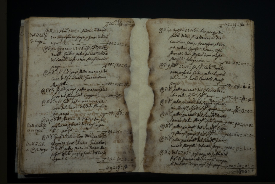Manoscritto su carta “Sacristia entrata et censi”. Nocera Umbra, Biblioteca Comunale
icpal_02221
Keywords: 630/1977, 630.2/1977, BCom Nocera Umbra Sacristia entrata et censi, BCom Nocera Umbra