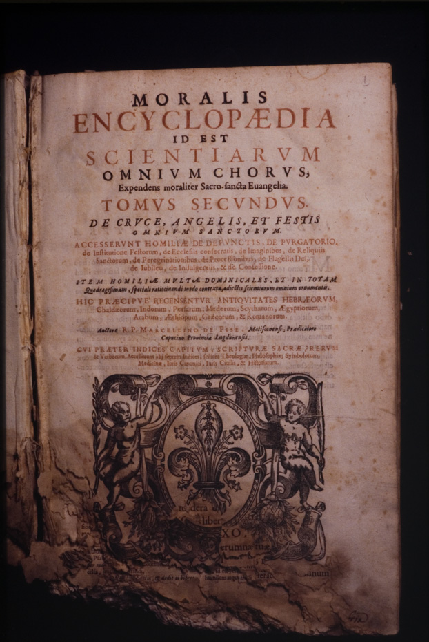 Seicentina “Moralis encyclopaedia”. Nocera Umbra, Biblioteca diocesana Piervissani
icpal_01312
Keywords: 637/1977, 637.1/1977, Piervissani Moralis encyclopaedia 1656, Piervissani