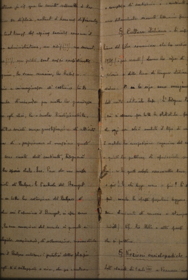 Antonio Gramsci, Quaderni. Roma, Fondazione Gramsci Onlus (già Fondazione Istituto Gramsci)
icpal_08520
Keywords: 829/1980, Fondaz. Gramsci Roma Gramsci - Autografi e documenti, Fondaz. Gramsci Roma