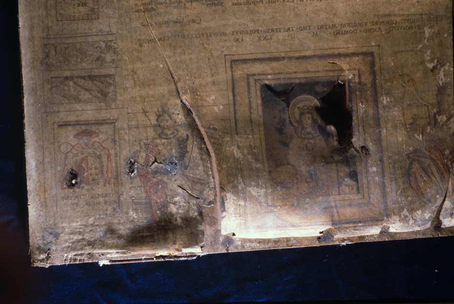 Pergamena con ritratto di Papa Gregorio 13., 1579. Roma, Basilica di Santa Maria in Trastevere
icpal_06341
Keywords: 976/1983, 976.2/1983, Basilica S. Maria in Trastevere Pergamena ritratto Papa Gregorio 13. - 1579, Basilica S. Maria in Trastevere