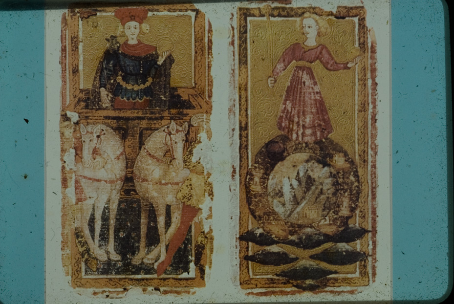 Tarocchi di Alessandro Sforza. Catania, Museo civico di Castello Ursino
icpal_07085
Keywords: 1157/1987, Catania M Castello Ursino Tarocchi A. Sforza, Carte da gioco, Catania M Castello Ursino