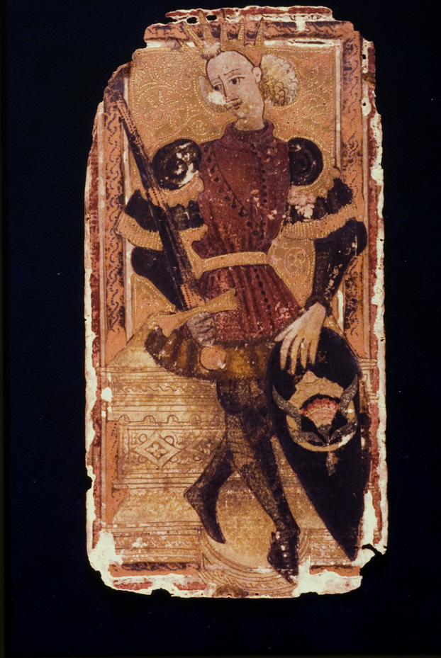 Tarocchi di Alessandro Sforza. Catania, Museo civico di Castello Ursino
icpal_09511
Keywords: 1157/1987, Catania M Castello Ursino Tarocchi A. Sforza, Carte da gioco, Catania M Castello Ursino