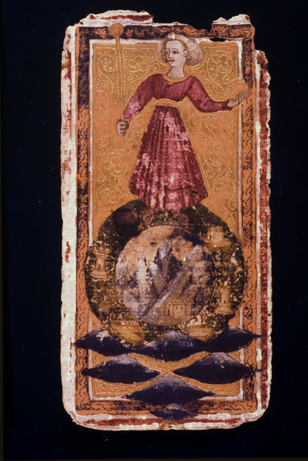 Tarocchi di Alessandro Sforza. Catania, Museo civico di Castello Ursino
icpal_09517
Keywords: 1157/1987, Catania M Castello Ursino Tarocchi A. Sforza, Carte da gioco, Catania M Castello Ursino