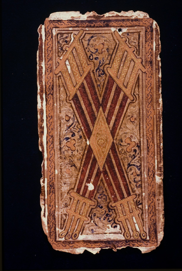 Tarocchi di Alessandro Sforza. Catania, Museo civico di Castello Ursino
icpal_09519
Keywords: 1157/1987, Catania M Castello Ursino Tarocchi A. Sforza, Carte da gioco, Catania M Castello Ursino