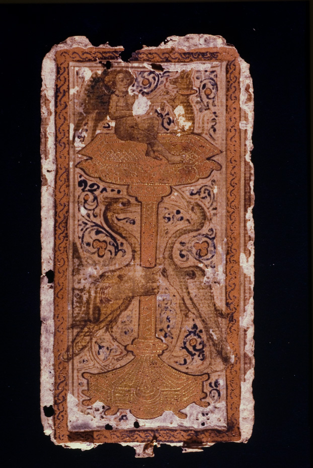 Tarocchi di Alessandro Sforza. Catania, Museo civico di Castello Ursino
icpal_09534
Keywords: 1157/1987, Catania M Castello Ursino Tarocchi A. Sforza, Carte da gioco, Catania M Castello Ursino