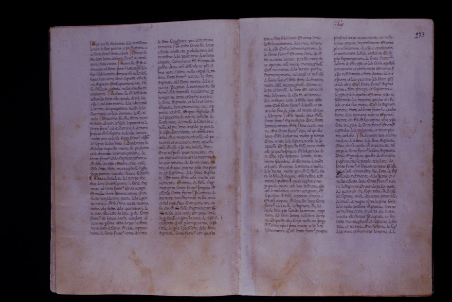 Assisi, Biblioteca Porziuncola, Ms. 3 - La Franceschina
icpal_16218
Keywords: 1195/1988, 1195.1/1988, B Porziuncola Ms. 3 - La Franceschina, B Porziuncola