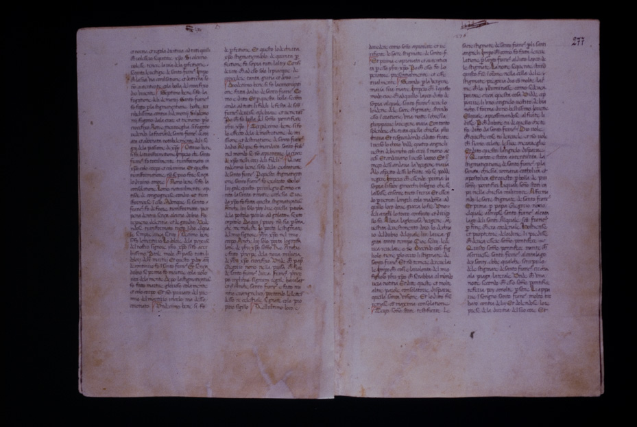 Assisi, Biblioteca Porziuncola, Ms. 3 - La Franceschina
icpal_16225
Keywords: 1195/1988, 1195.1/1988, B Porziuncola Ms. 3 - La Franceschina, B Porziuncola