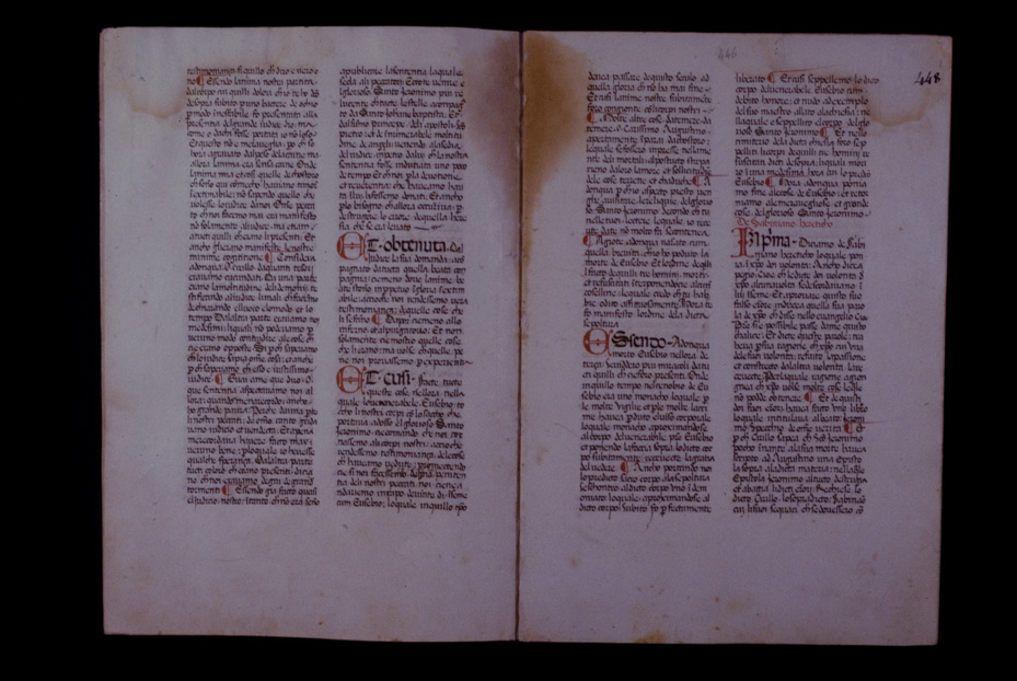 Assisi, Biblioteca Porziuncola, Ms. 3 - La Franceschina
icpal_16247
Keywords: 1195/1988, 1195.1/1988, B Porziuncola Ms. 3 - La Franceschina, B Porziuncola