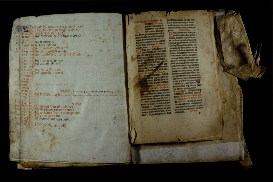 Codice degli ebdomadari, 13 sec. Napoli, Pontificia facoltà dell'Italia Meridionale Sezione San Tommaso
icpal_17786
Keywords: 1276/1990, Pont. Facoltà Sez. S. Tommaso Codice ebdomadari 13 sec., Pont. Facoltà Sez. S. Tommaso