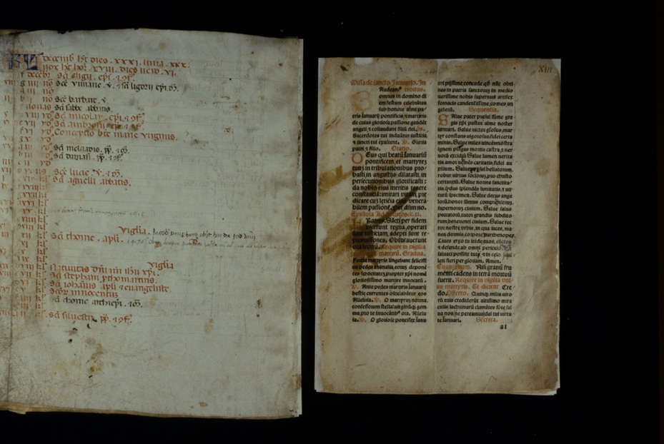 Codice degli ebdomadari, 13 sec. Napoli, Pontificia facoltà dell'Italia Meridionale Sezione San Tommaso
icpal_17797
Keywords: 1276/1990, Pont. Facoltà Sez. S. Tommaso Codice ebdomadari 13 sec., Pont. Facoltà Sez. S. Tommaso
