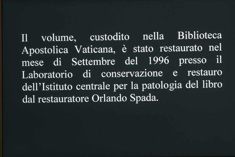 Città del Vaticano, Biblioteca Apostolica Vaticana, Inc. II.156 - IGI 1210
icpal_21123
Keywords: 1544/1996, 1544.2/1996, BAV Inc. II.156, IGI 1210, BAV