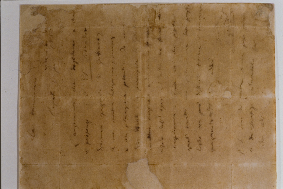 Lettera di Giuseppe Verdi a Salvatore Cammarano, 1851. Roma, Collezione privata
icpal_23830
Keywords: 1592/1998, Roma Collez. privata Lettera di Verdi a Cammarano 1851, Roma Collez. privata