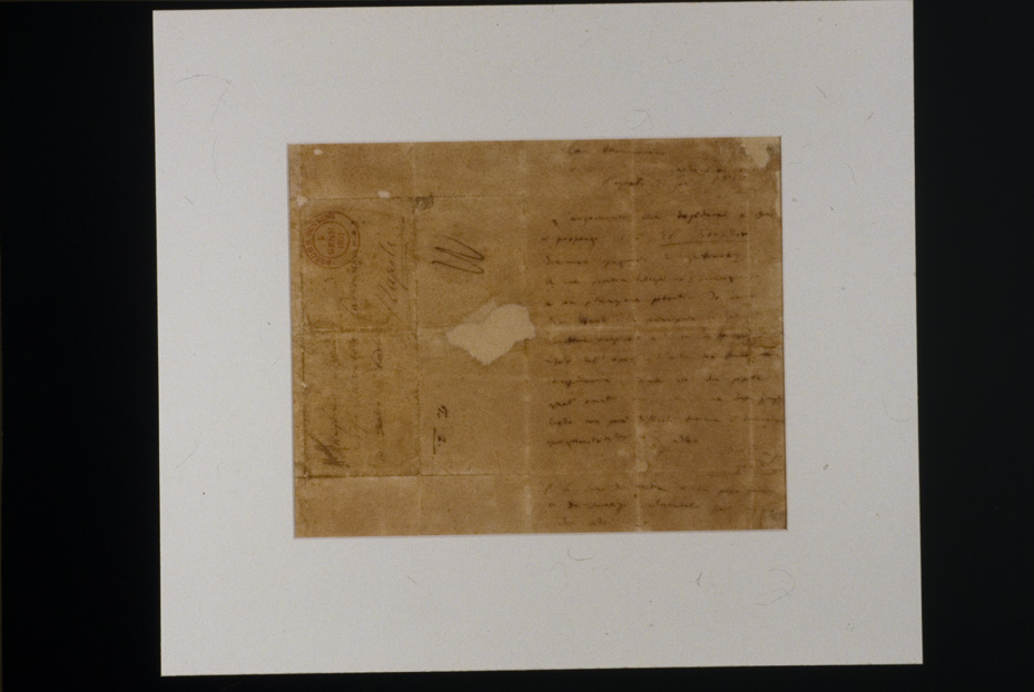 Lettera di Giuseppe Verdi a Salvatore Cammarano, 1851. Roma, Collezione privata
icpal_23835
Keywords: 1592/1998, Roma Collez. privata Lettera di Verdi a Cammarano 1851, Roma Collez. privata