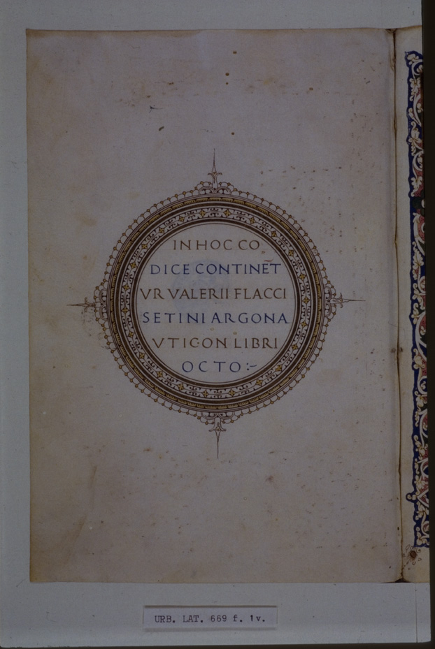 	Città del Vaticano, Biblioteca Apostolica Vaticana, Urb. lat. 669
icpal_11592
Keywords: BAV Urb. lat. 669, BAV