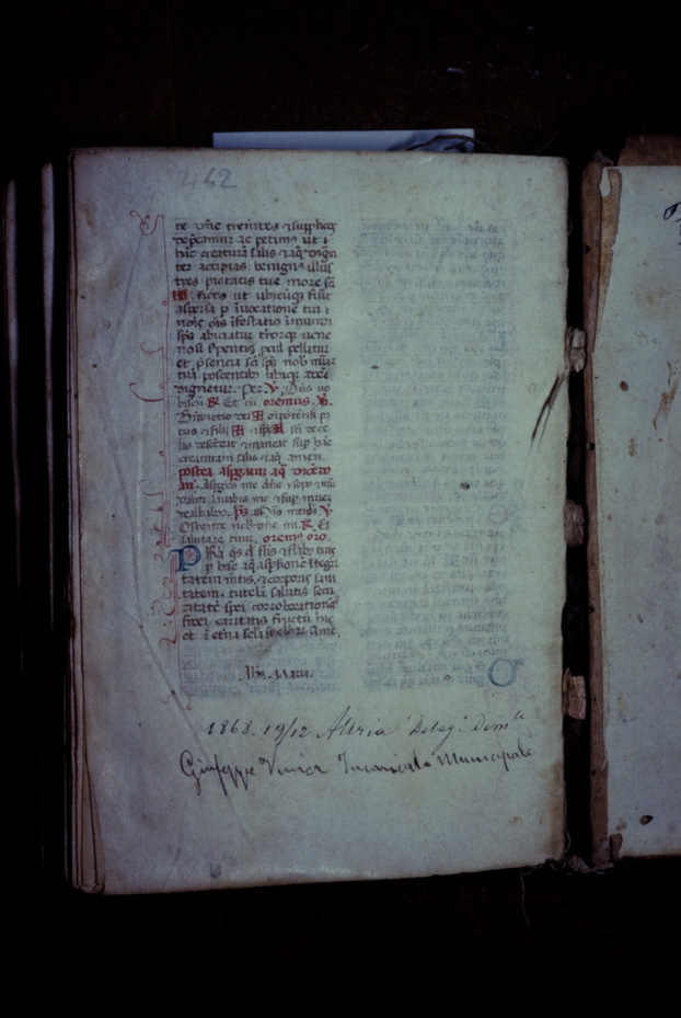 Breviario, 14. sec. Udine, Biblioteca Civica Vincenzo Joppi
icpal_13405
Keywords: Joppi Breviario 14. sec., Joppi