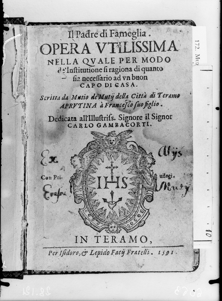 Teramo, Biblioteca Provinciale Melchiorre Dèlfico, ABRUZZO BA-A-VI-98/1
doc_06063
Keywords: Delfico ABRUZZO BA-A-VI-98/1, Delfico