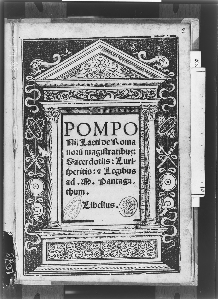 Roma, Biblioteca Nazionale Centrale, 69. 6.F.7
doc_06096
Keywords: BNCR 69. 6.F.7, BNCR