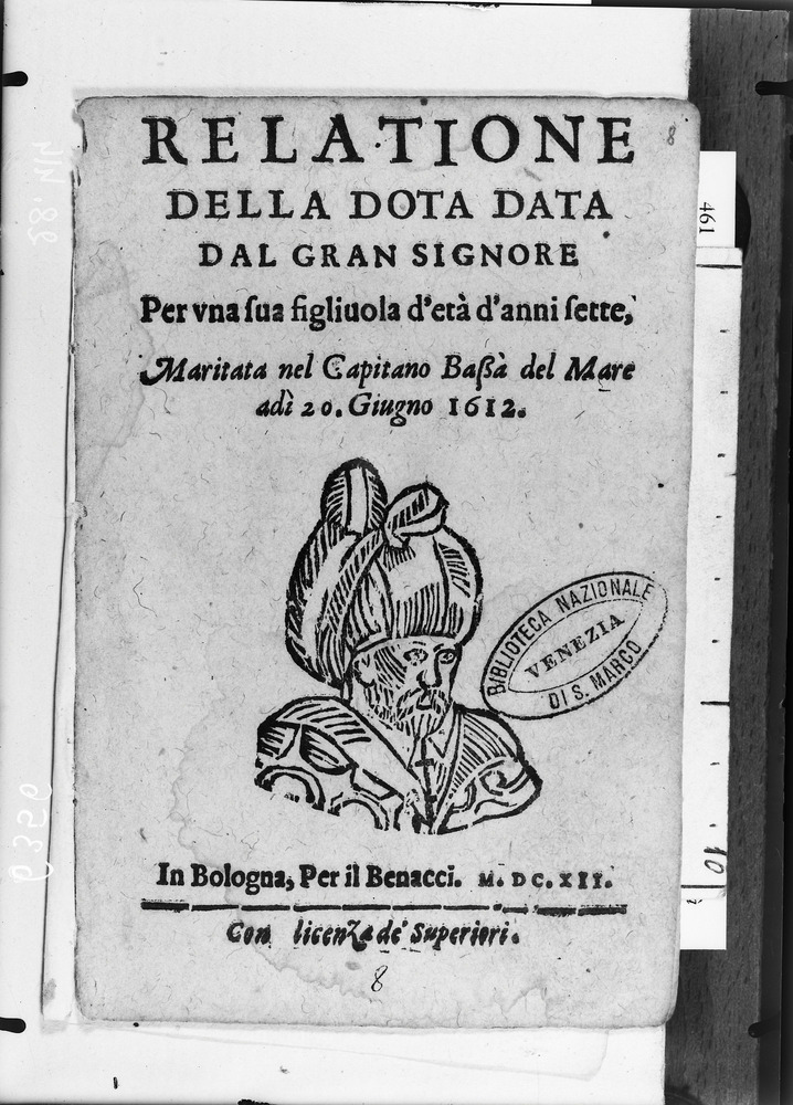 Venezia, Biblioteca Nazionale Marciana, Misc. 2183/8
doc_06356
Keywords: BNM Misc. 2183/8, BNM