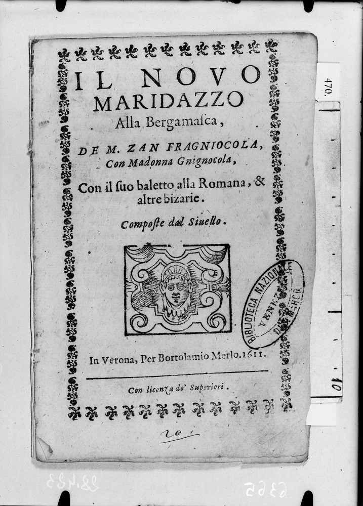 Venezia, Biblioteca Nazionale Marciana, Misc. 2183/20
doc_06365
Keywords: BNM Misc. 2183/20, BNM