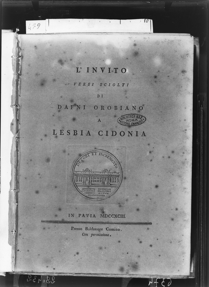 Roma, Biblioteca Nazionale Centrale, Misc. Valenti 1.647
doc_06374
Keywords: BNCR Misc. Valenti 1.647, BNCR