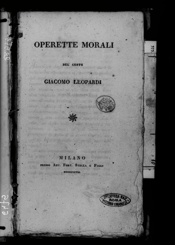 Roma, Biblioteca Nazionale Centrale, 14. 7.11.40
doc_06475
Keywords: BNCR 14. 7.11.40, BNCR