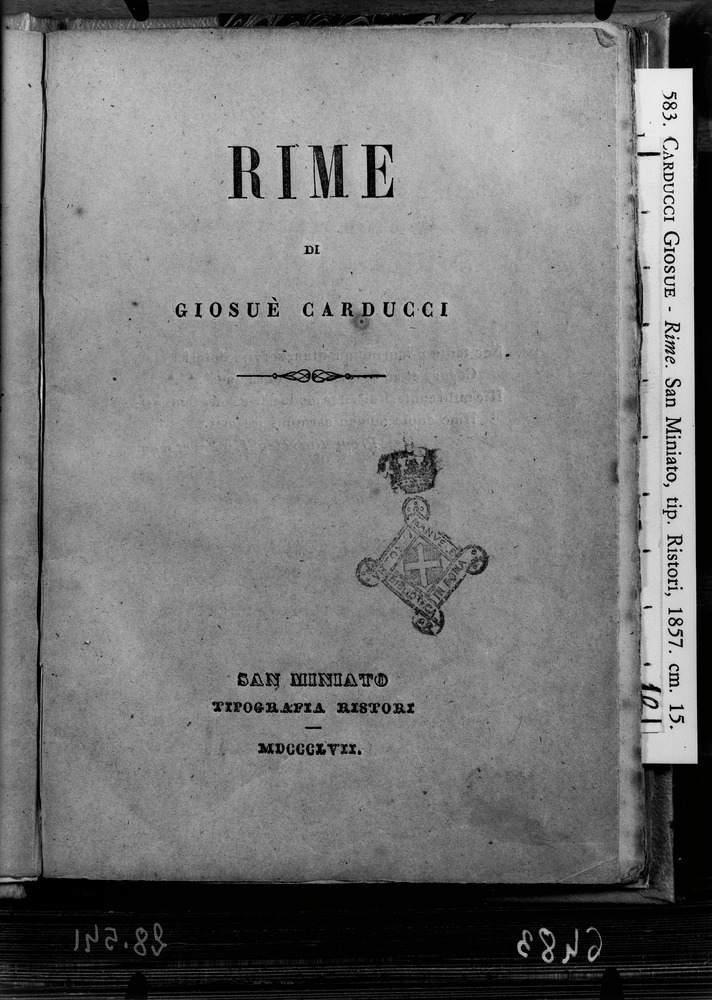 Roma, Biblioteca Nazionale Centrale, 69. 8.G.7
doc_06483
Keywords: BNCR 69. 8.G.7, BNCR