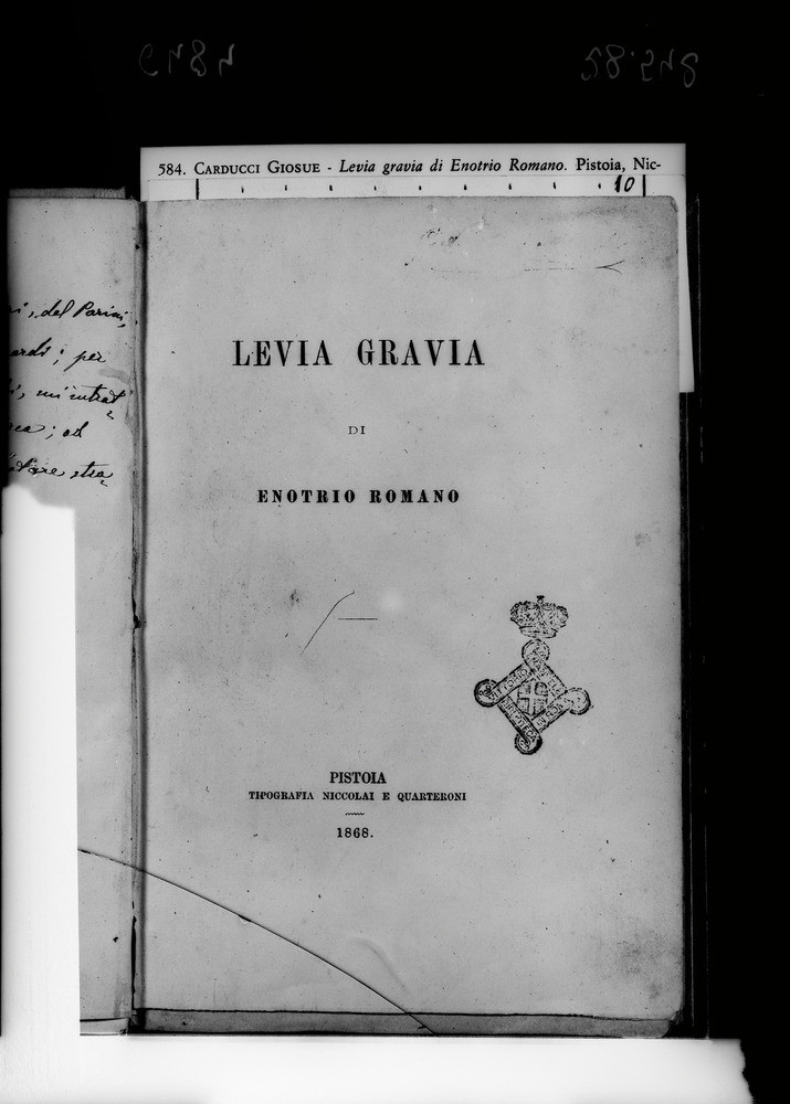 Roma, Biblioteca Nazionale Centrale, 120. G.4
doc_06484
Keywords: BNCR 120. G.4, BNCR