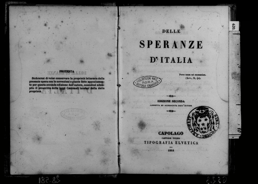 Roma, Biblioteca Nazionale Centrale, 43. 7.B.9
doc_06523
Keywords: BNCR 43. 7.B.9, BNCR