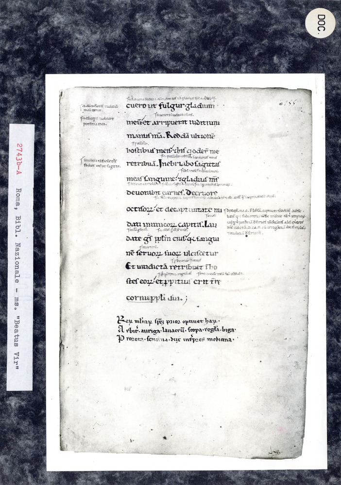 Roma, Biblioteca Nazionale Centrale, Ms. “Beatus Vir”
doc_02743_b
Keywords: BNCR Ms. “Beatus Vir”, BNCR