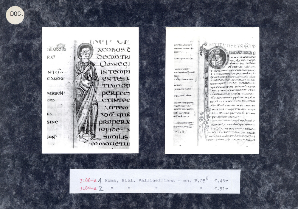 Roma, Biblioteca Vallicelliana, Ms. B.25.II
doc_03189
Keywords: Vallicelliana Ms. B.25.II, Decorazioni antropomorfe, 9. sec., Vallicelliana