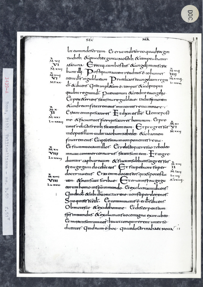 Roma, Biblioteca Vallicelliana, Ms. B.50
doc_03439
Keywords: Vallicelliana Ms. B.50, 10. sec., Vallicelliana
