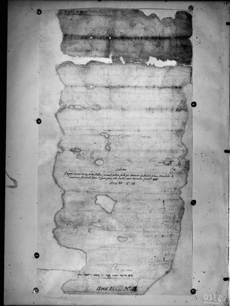 Cava de' Tirreni, Biblioteca Statale del Monumento Nazionale Badia di Cava, Arca 84 n. 18
doc_03720
Keywords: Cava de' Tirreni B Badia Arca 84 n. 18, Cava de' Tirreni B Badia
