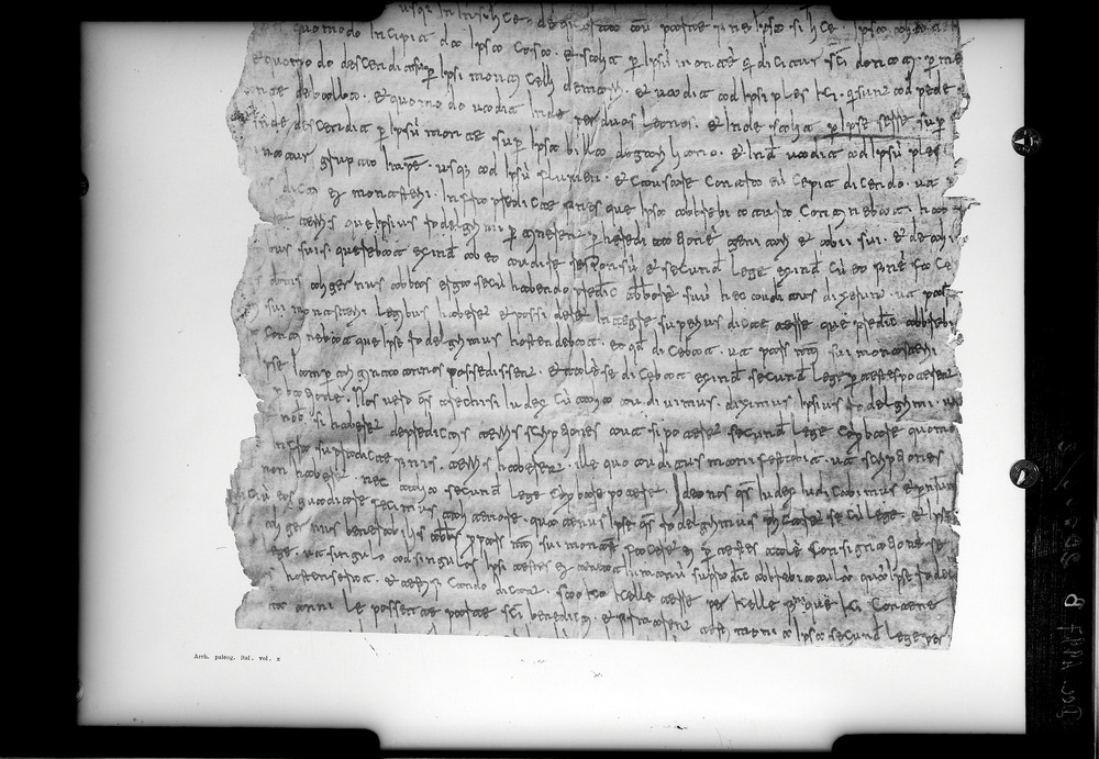 Cassino, Biblioteca Statale del Monumento Nazionale di Montecassino, Caps. LVIII - Riproduzione da “Archivio paleografico italiano, X”
doc_04997b
Keywords: Montecassino Abbazia Caps. LVIII, 10. sec., Montecassino Abbazia