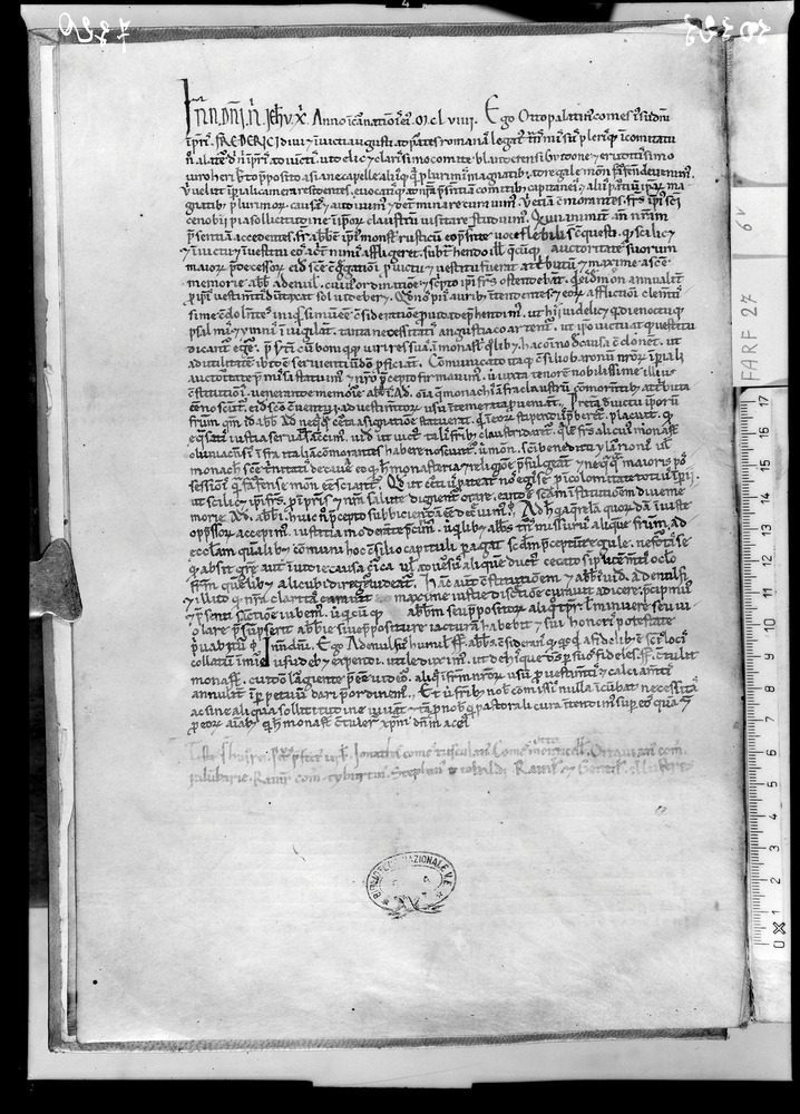 Roma, Biblioteca Nazionale Centrale, Farf. 27
doc_07320
Keywords: BNCR Farf. 27, 11. sec., 12. sec., BNCR
