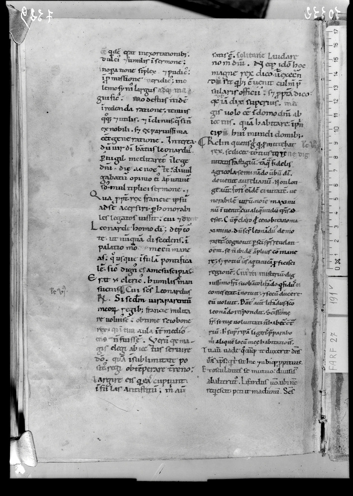 Roma, Biblioteca Nazionale Centrale, Farf. 27
doc_07329
Keywords: BNCR Farf. 27, 11. sec., 12. sec., BNCR