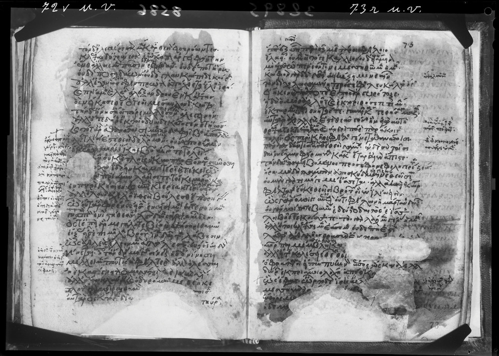Grottaferrata, Biblioteca Statale del Monumento Nazionale, Ms. Z.α [alpha].XXIV (Crypt. Gr.54)
doc_08586
Keywords: Grottaferrata Abbazia Ms. Z.α [alpha].XXIV (Crypt. Gr.54), Palinsesti, Fotografie UV, 12. sec., Grottaferrata Abbazia